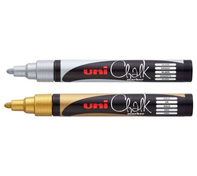 Krijtstift Uni-ball chalk rond 1.8-2.5mm goud