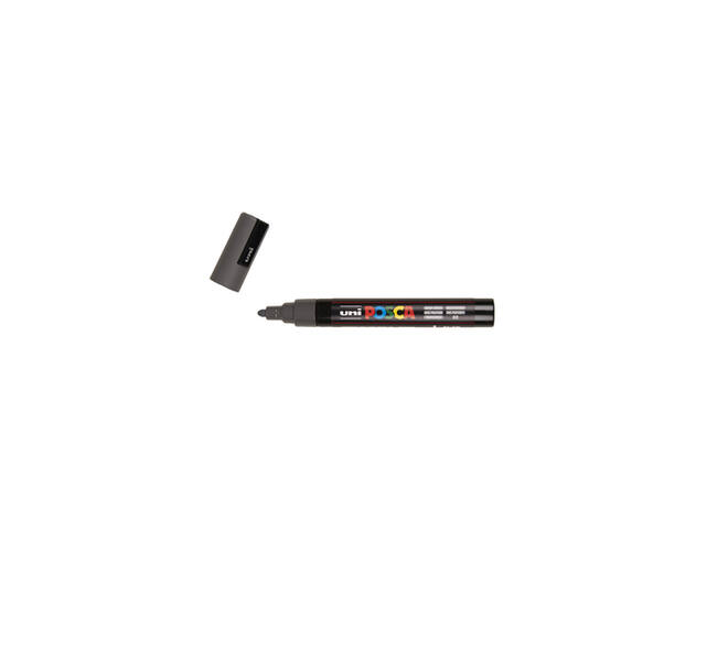 Paintmarker Uni POSCA PC5M medium diepgrijs