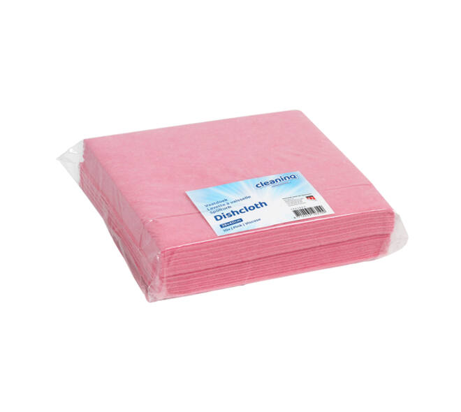 Werkdoek Cleaninq viscose 38x40cm roze 10 stuks