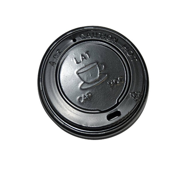 Bekerdeksel IEZZY Ø63 mm 100 stuks zwart