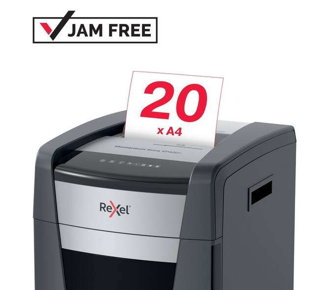 Papiervernietiger Rexel Momentum Extra XP420+ snippers 4x35mm