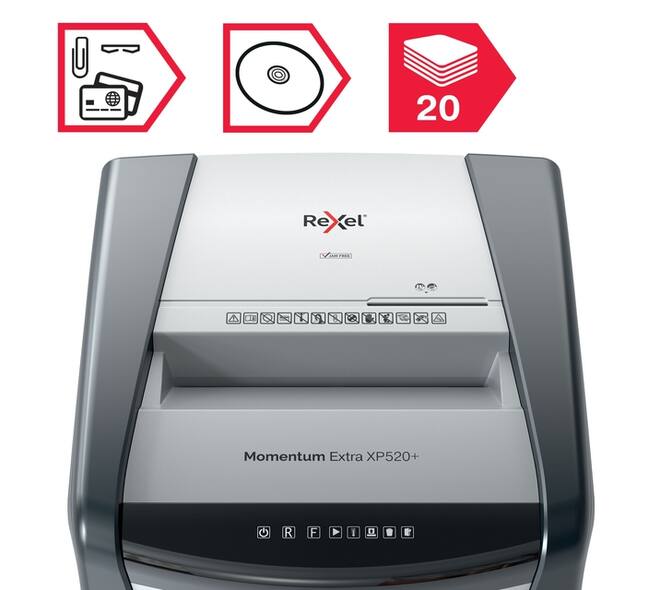 Papiervernietiger Rexel Momentum Extra XP520+ snippers 2x15mm