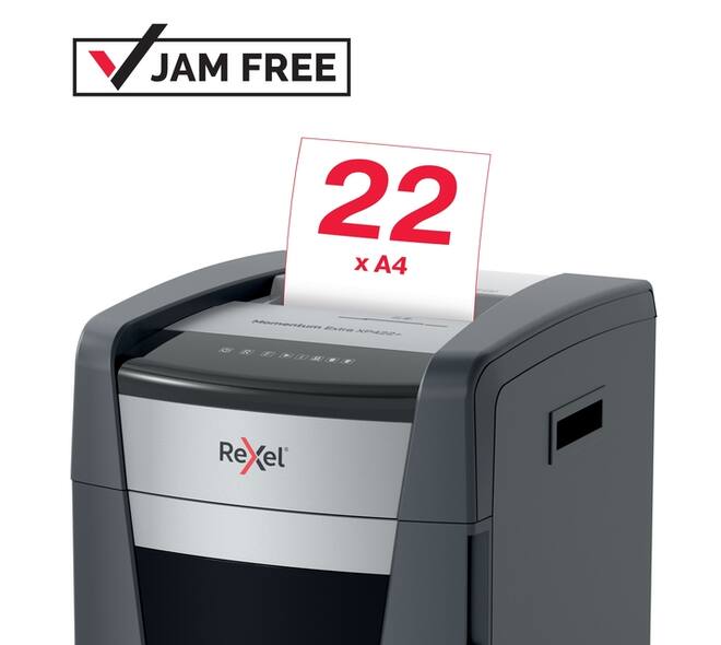 Papiervernietiger Rexel Momentum Extra XP422+ snippers 4x35mm