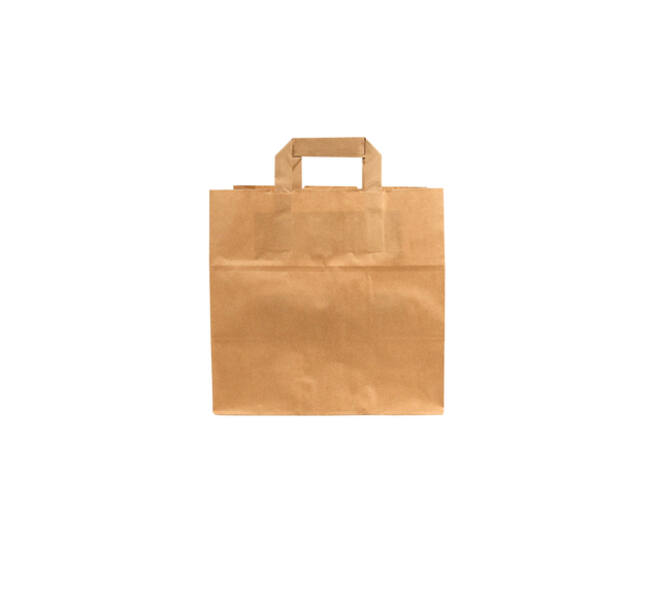 Tas IEZZY kraft papier 26x17x25cm (bxdxh) bruin 250 stuks