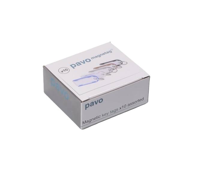 Sleutellabel Pavo Magnettag assorti 10 stuks