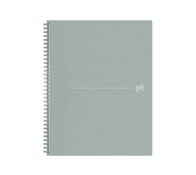 Spiraalblok Oxford Origin A4+ lijn 140 pagina's 80gr grijs