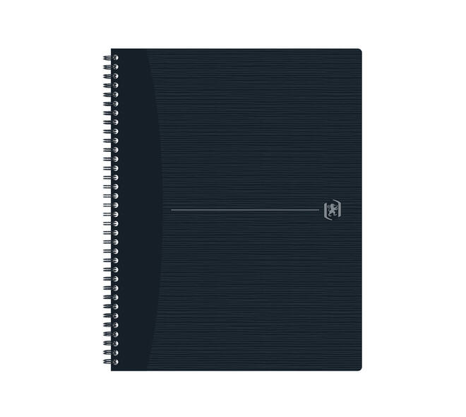 Spiraalblok Oxford Origin A4+ lijn 140 pagina's 90gr zwart