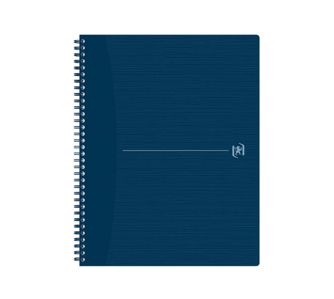 Spiraalblok Oxford Origin A4+ lijn 140 pagina's 80gr blauw