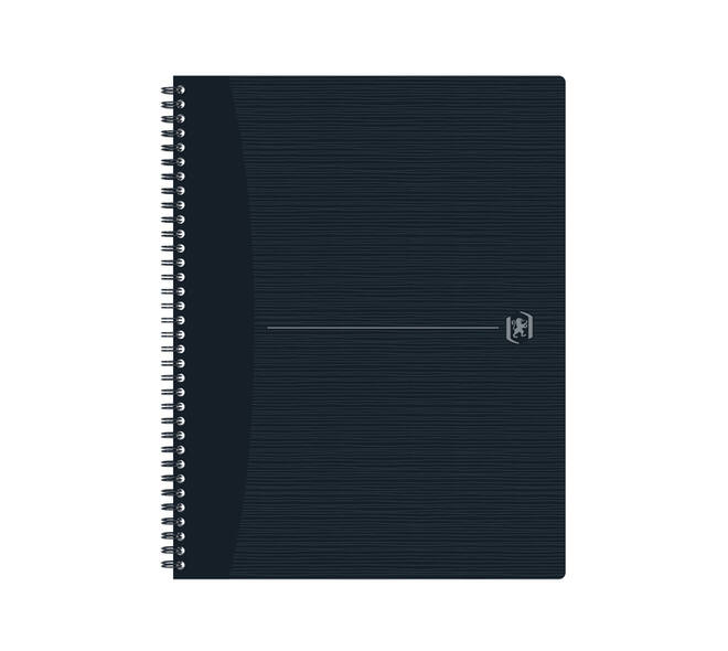 Spiraalblok Oxford Origin A4+ ruit 5x5mm 140 pagina's 80gr zwart