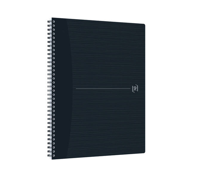 Spiraalblok Oxford Origin A4+ ruit 5x5mm 140 pagina's 80gr zwart