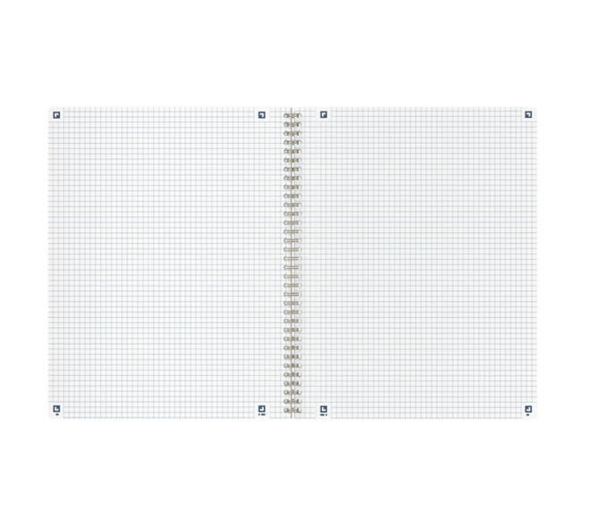 Spiraalblok Oxford Origin A4+ ruit 5x5mm 140 pagina's 80gr zwart