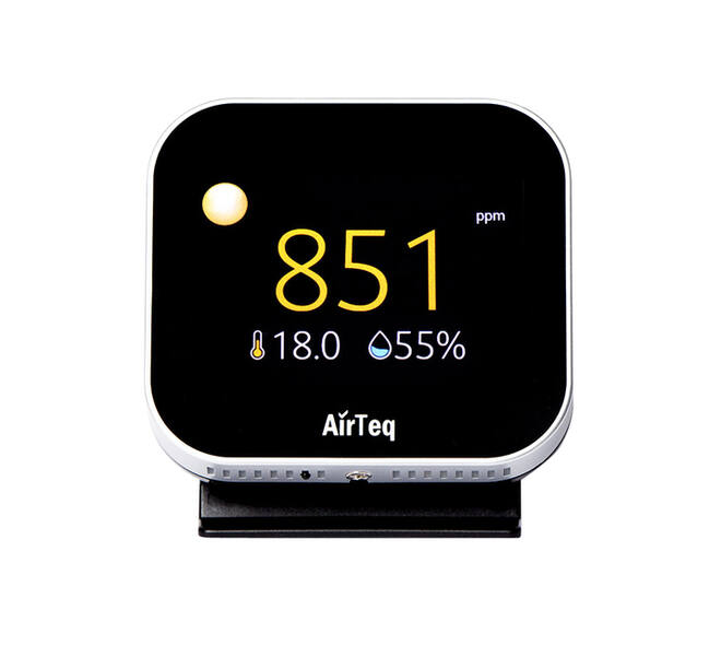 CO2 meter AirTeq Touch Base