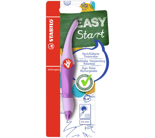 Rollerpen STABILO Easyoriginal  rechts medium pa lila blush blister