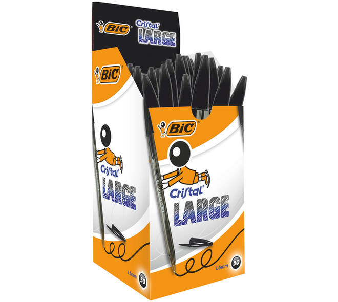 Balpen Bic Cristal large zwart