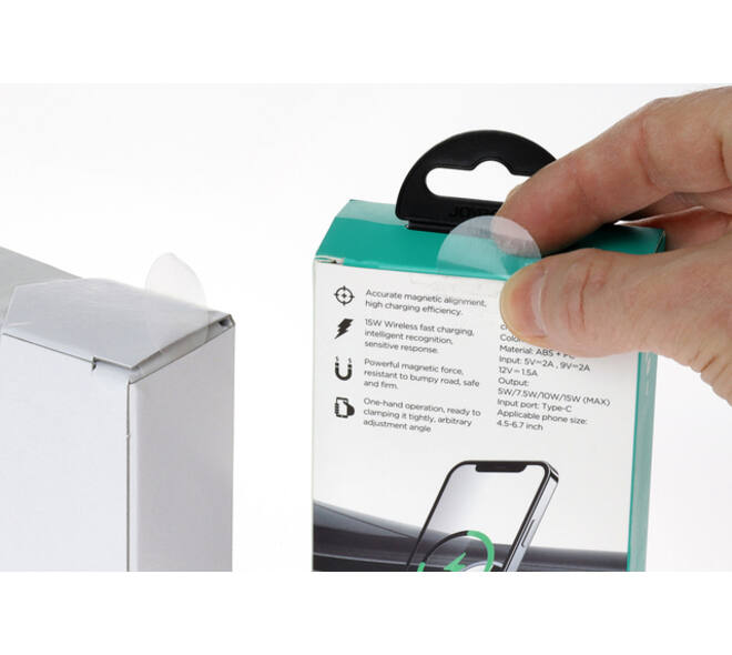 Etiket rillprint 25mm 500st op rol transparant