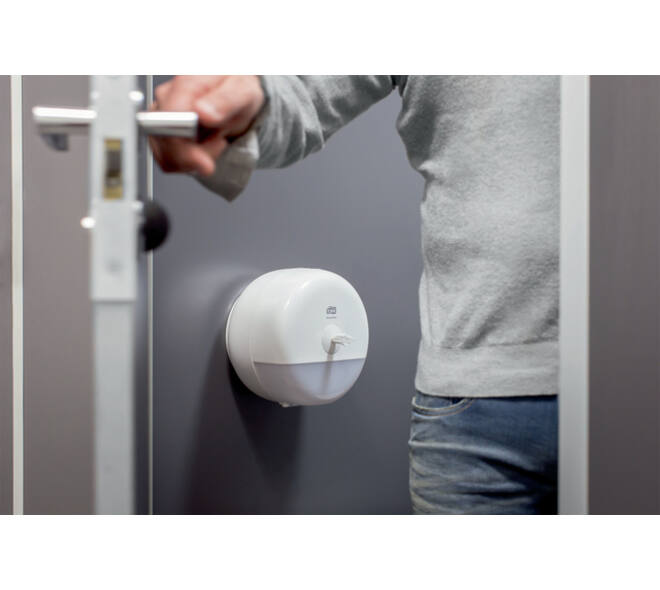 Toiletpapierdispenser Tork T9 Elevation SmartOne klein wit 681000