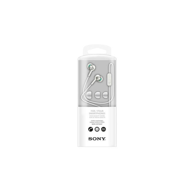 Oortelefoon Sony in-ear EX110 9mm wit