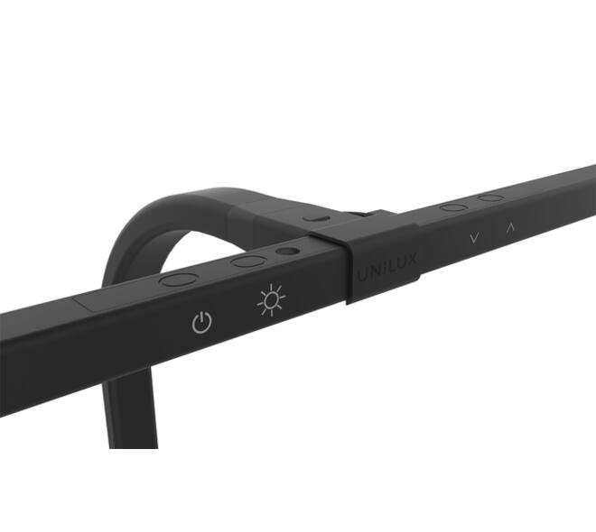 Bureaulamp Unilux Strata led tafelklem zwart