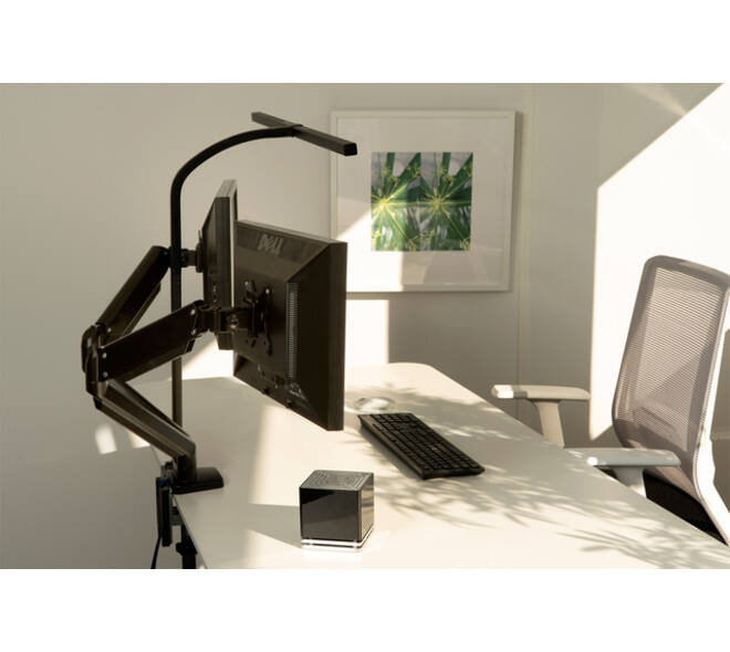 Bureaulamp Unilux Strata led tafelklem zwart