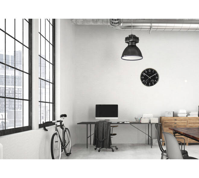 Wandklok Unilux Wetty grijs