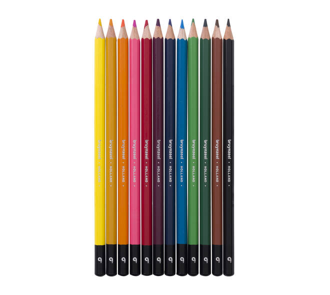 Kleurpotloden Bruynzeel assorti blik à 12 stuks