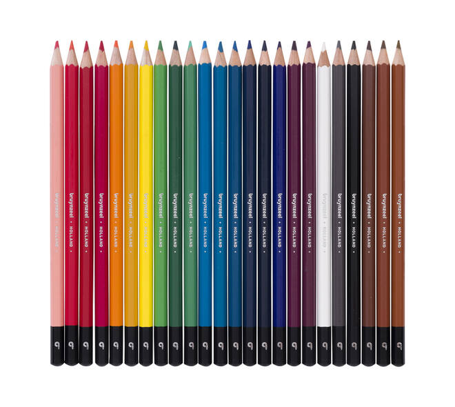 Kleurpotloden Bruynzeel assorti blik à 24 stuks