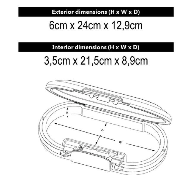 Draagbare kluis MasterLock Safe space met combinatieslot en kabel wit