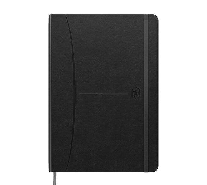 Notitieboek Oxford Signature A5 lijn 80vel zwart