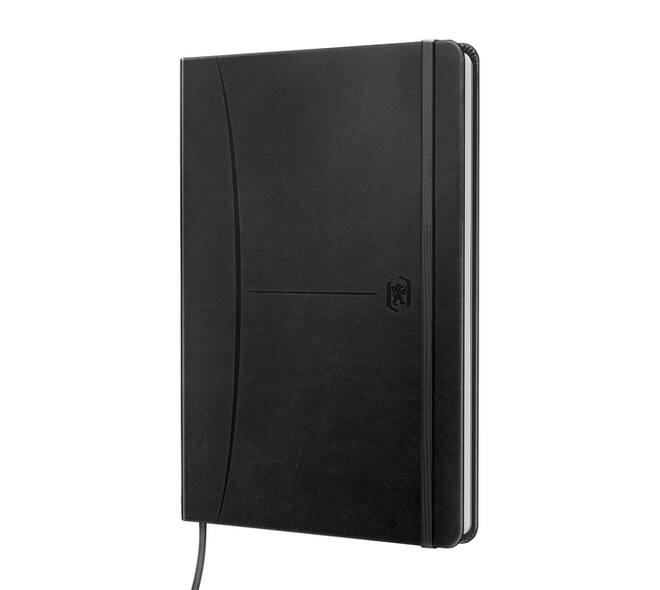 Notitieboek Oxford Signature A5 lijn 80vel zwart