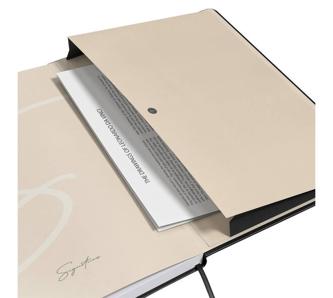 Notitieboek Oxford Signature A5 lijn 80vel zwart