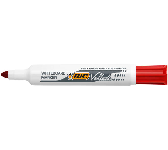 Whiteboardmarker Bic Velleda 1711 rond large rood