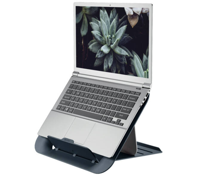 Laptopstandaard Leitz Ergo Cosy verstelbaar recyled grijs