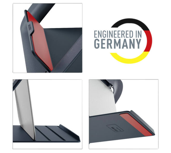 Laptopstandaard Leitz Ergo Cosy verstelbaar recyled grijs