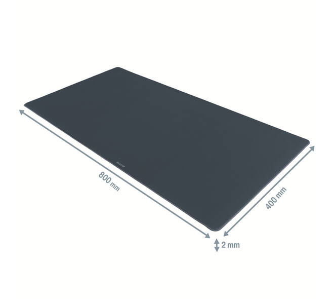 Bureau-onderlegger Leitz Cosy 80x40cm oprolbaar grijs