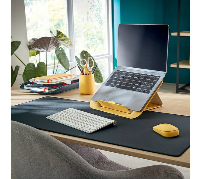 Bureau-onderlegger Leitz Cosy 80x40cm oprolbaar grijs