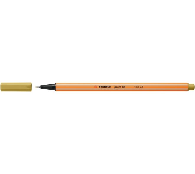 Fineliner STABILO point 88/66 fijn khaki