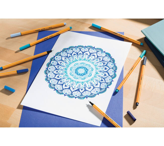 Fineliner STABILO point 88/66 fijn khaki