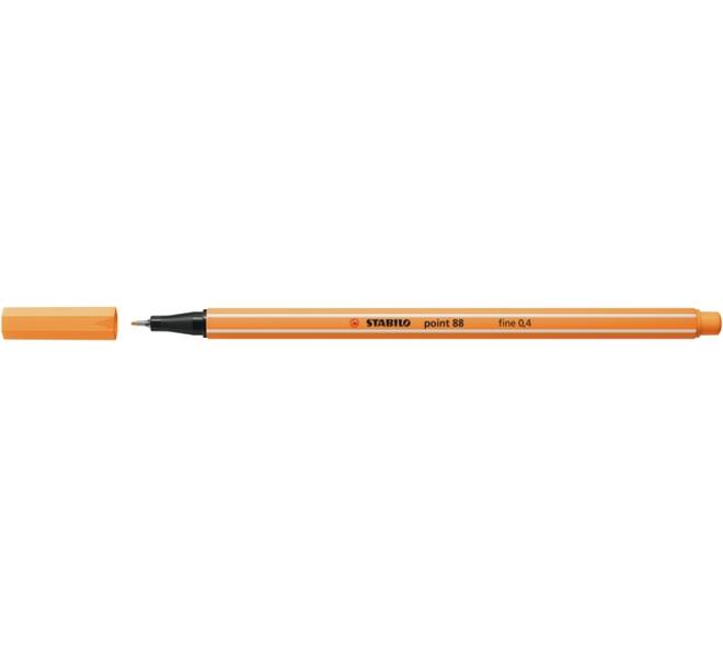 Fineliner STABILO point 88/85 fijn papaya