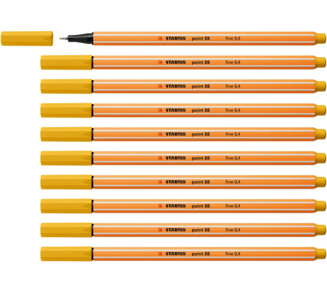 Fineliner STABILO point 88/87 fijn curry