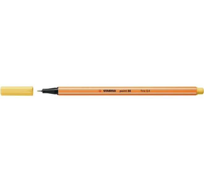 Fineliner STABILO point 88/23 fijn lichtgeel