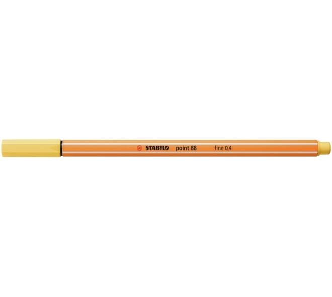 Fineliner STABILO point 88/23 fijn lichtgeel
