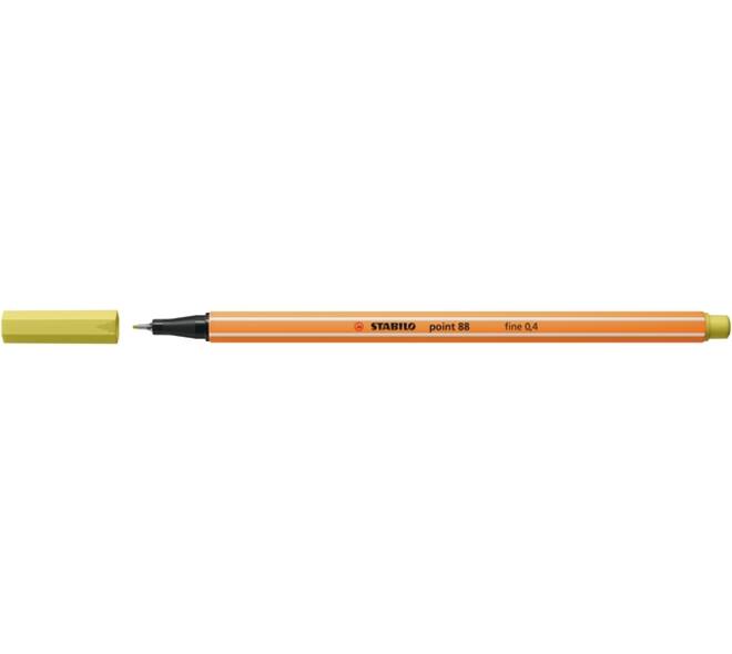 Fineliner STABILO point 88/67 fijn mosterd
