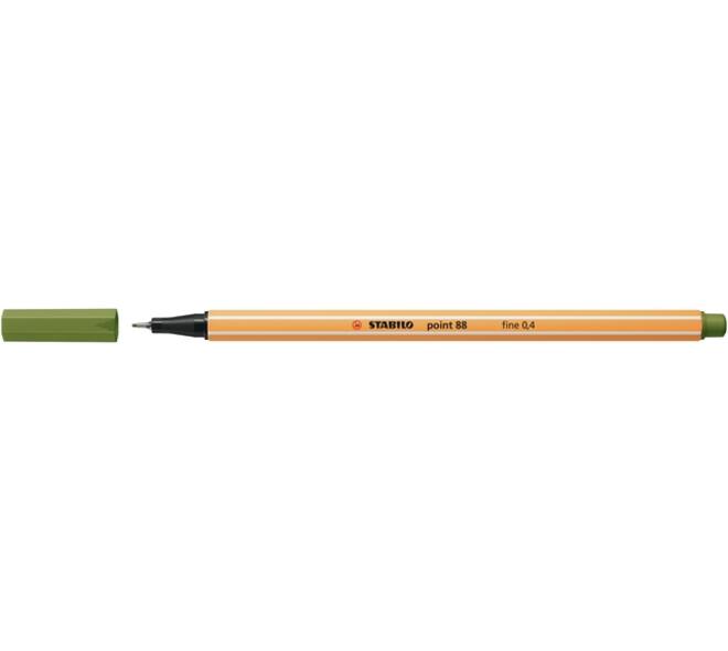 Fineliner STABILO point 88/35 fijn mosgroen