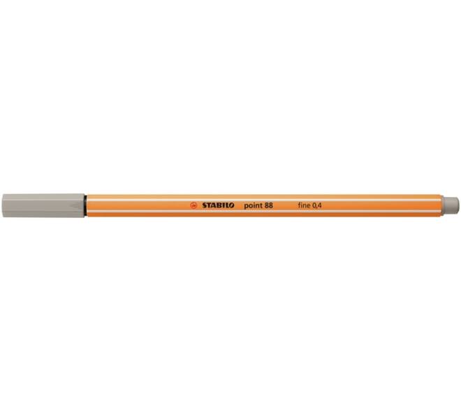 Fineliner STABILO point 88/93 fijn warm grijs