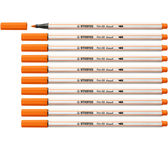 Brushstift STABILO Pen 568/30 bleek vermiljoen