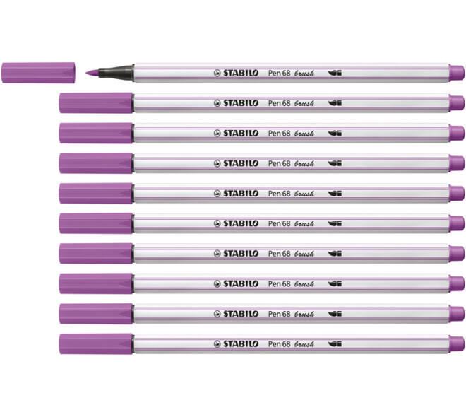 Brushstift STABILO Pen 568/60 pruimenpaars