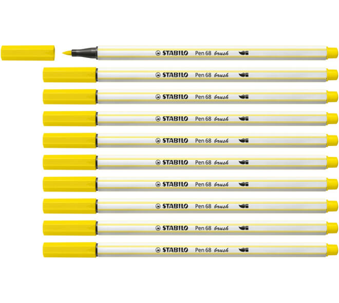 Brushstift STABILO Pen 568/24 citroengeel