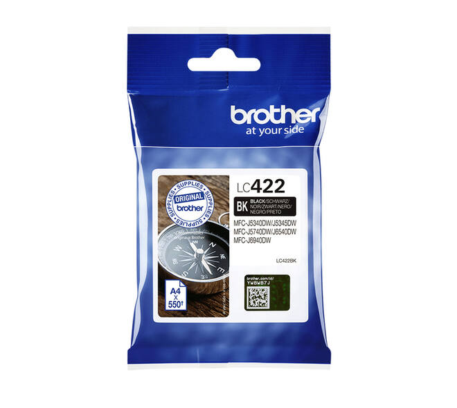 Inktcartridge Brother LC-422BK zwart