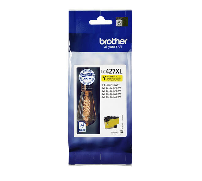 Inktcartridge Brother LC-427XLY geel