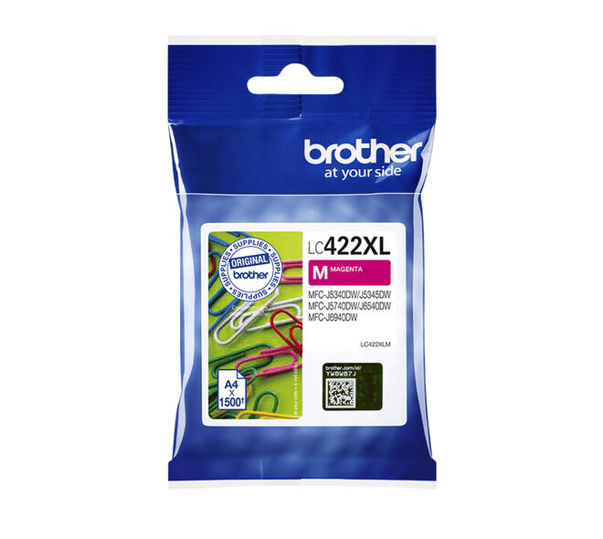 Inktcartridge Brother LC-422XLM rood